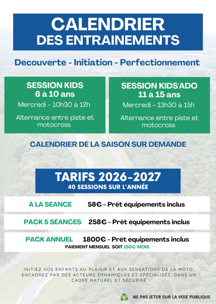 École moto jeunes 2026/2027 (2) - Circuit de Folembray